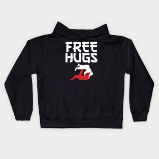 Funny Free Hugs BJJ Jiu-Jitsu Takedown Jiu Jitsu Kids Hoodie